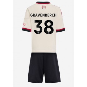 Dětské fotbalový komplet Liverpool Ryan Gravenberch #38 Venkovní košile 2025-26 Krátkým Rukávem